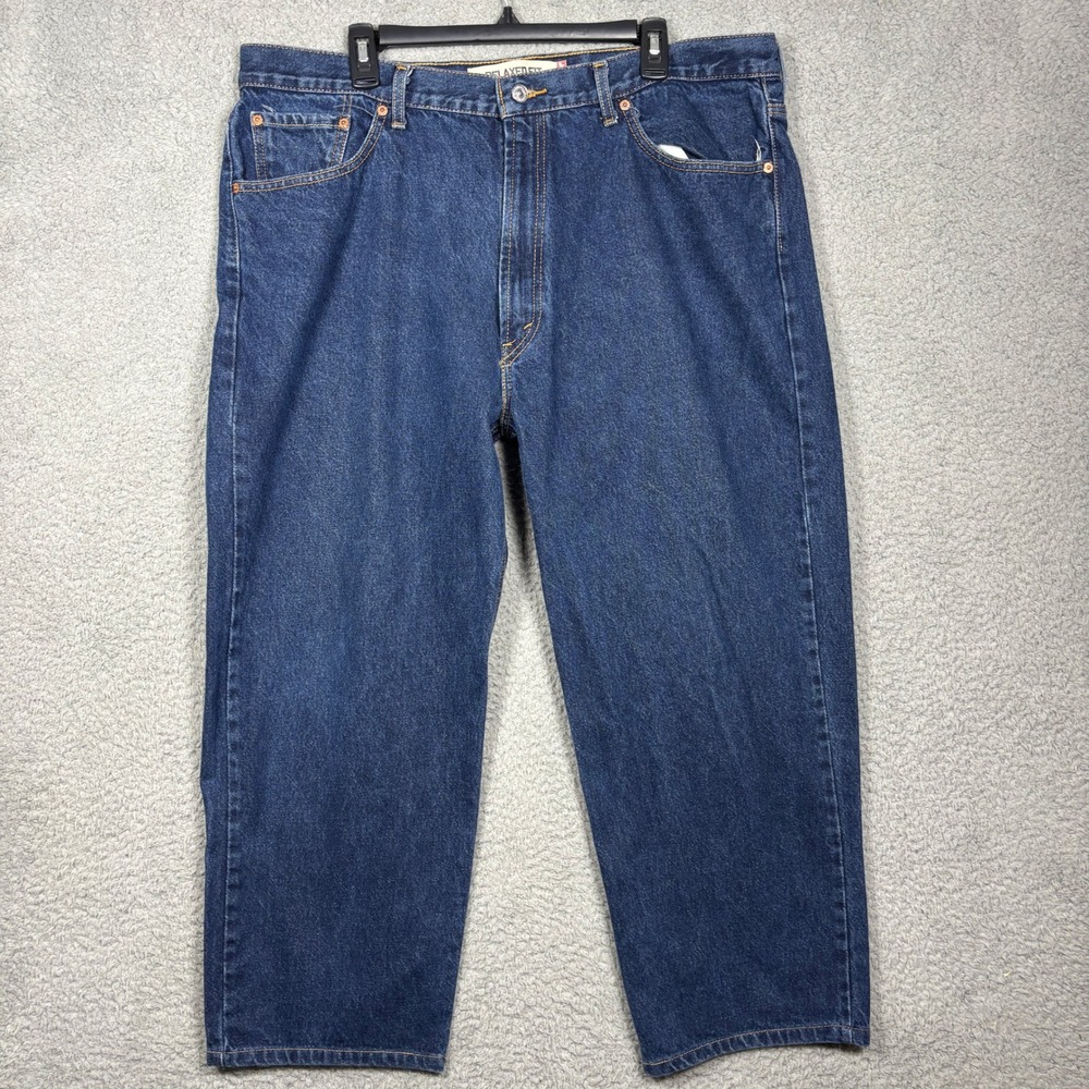 Levis 550 Relaxed Fit Jeans Mens 42x29 Dark Wash Blue Denim Tapered 100 Cotton